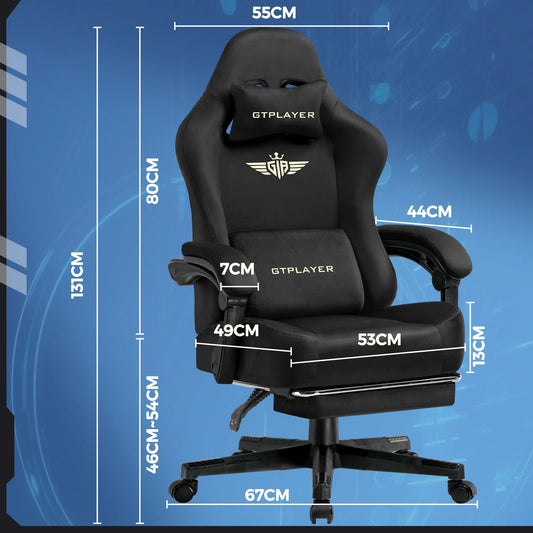 GTPLAYER Breathable Fabric Gaming Chair