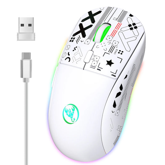 HXSJ Wired K68 RGB Streamer Mini Gaming Keyboard 19-Key Conflict-Free Membrane Keyboard but Mechanical Feel for Game/Office