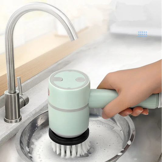 2025 Multi Functional Wireles Electric Cleaning Brush Household Toilet Cleaning Tool Handheld Kitchen Cleaning Brush