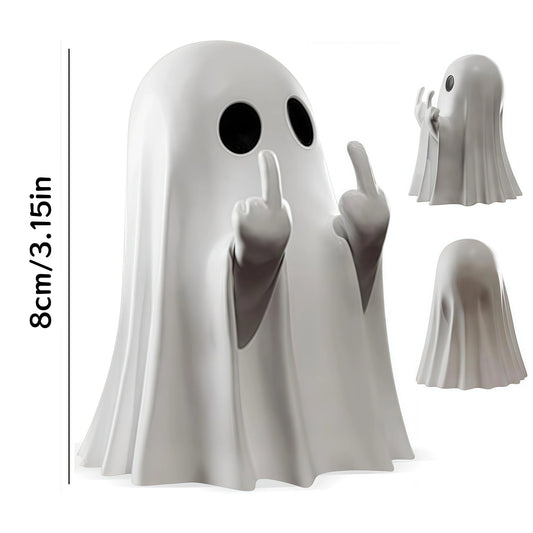 Middle Finger Ghost Statue – Halloween Decor
