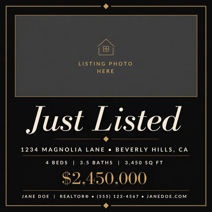 Realtor Social Media Canva Template Bundle