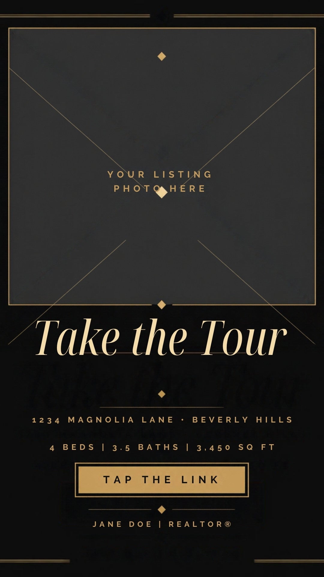 Take the Tour luxury real estate Instagram Story template