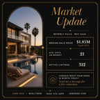 Just Sold luxury real estate Instagram post template