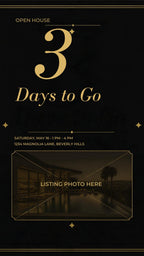 Open House countdown luxury real estate Instagram Story template