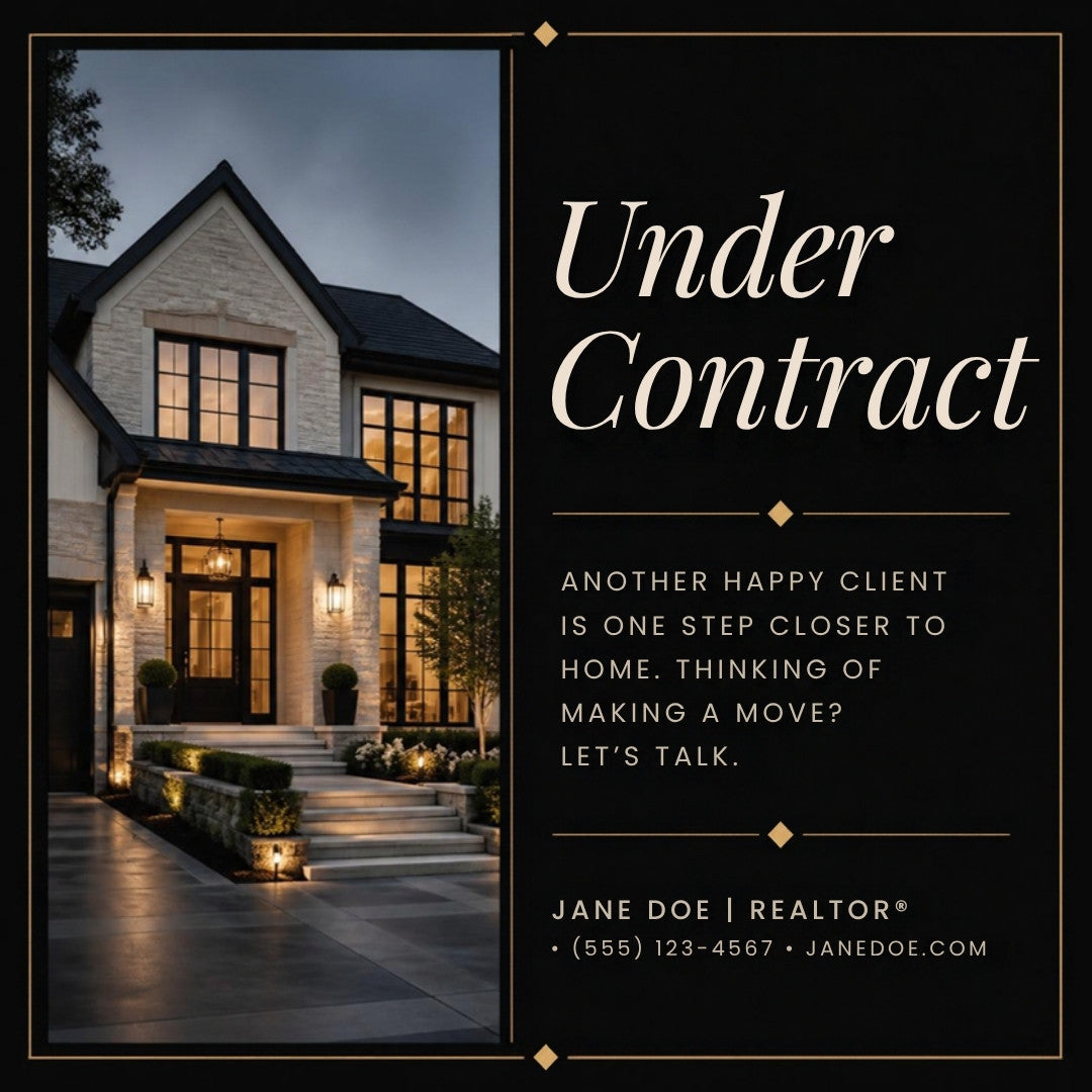 Client testimonial real estate Instagram post template