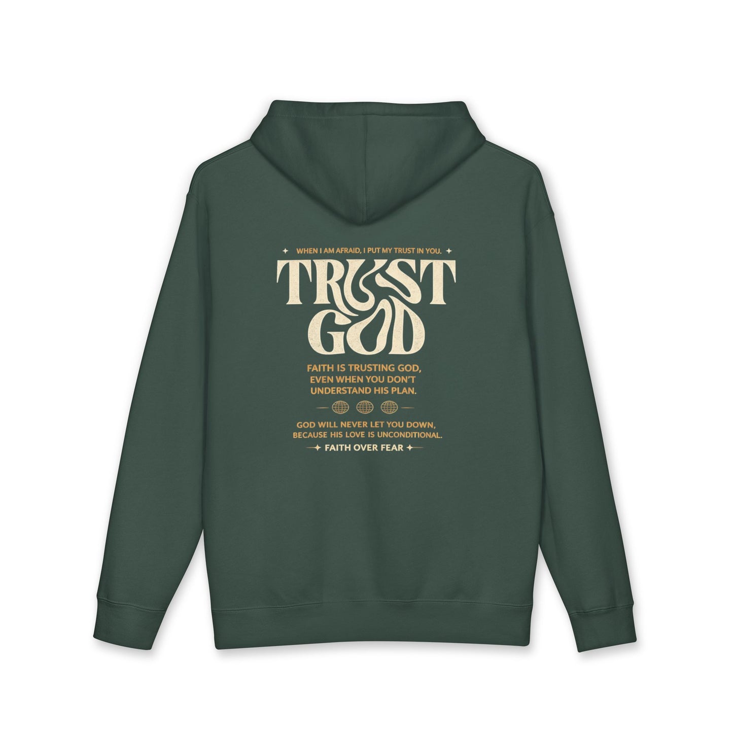 Trust God Hoodie — Faith Verse Graphic Pullover