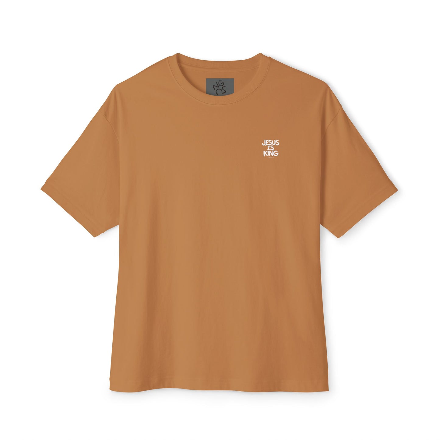 Jesus Is King Oversized Tee — Christian Graphic T‑Shirt  (John 18:37)
