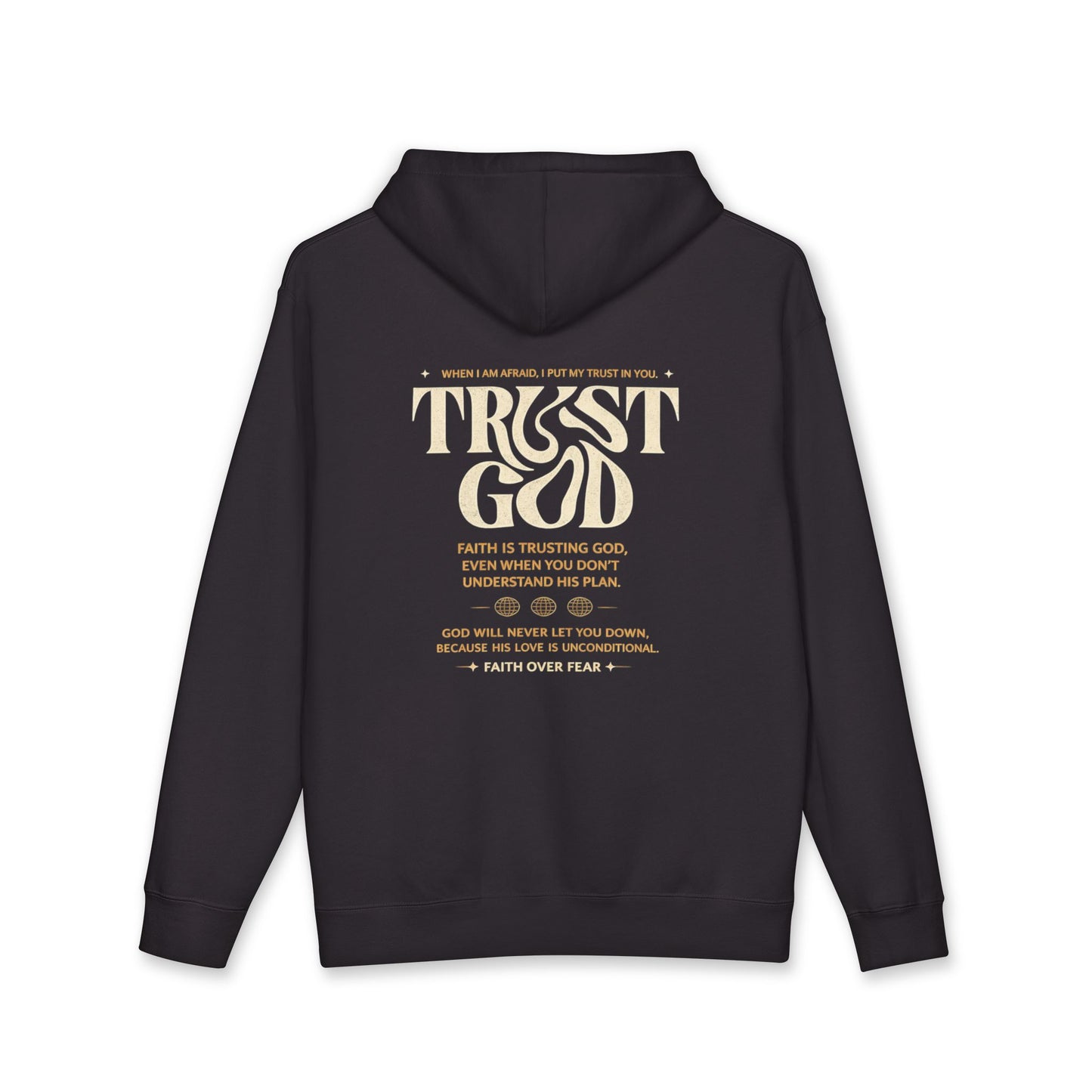 Trust God Hoodie — Faith Verse Graphic Pullover