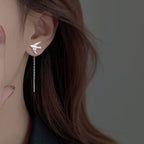 New Swallow Bird Girl Drop Earrings Cute Animals Chinese China Chic Tassel Dangle Earrings Women's Fashion Jewelry Accessories