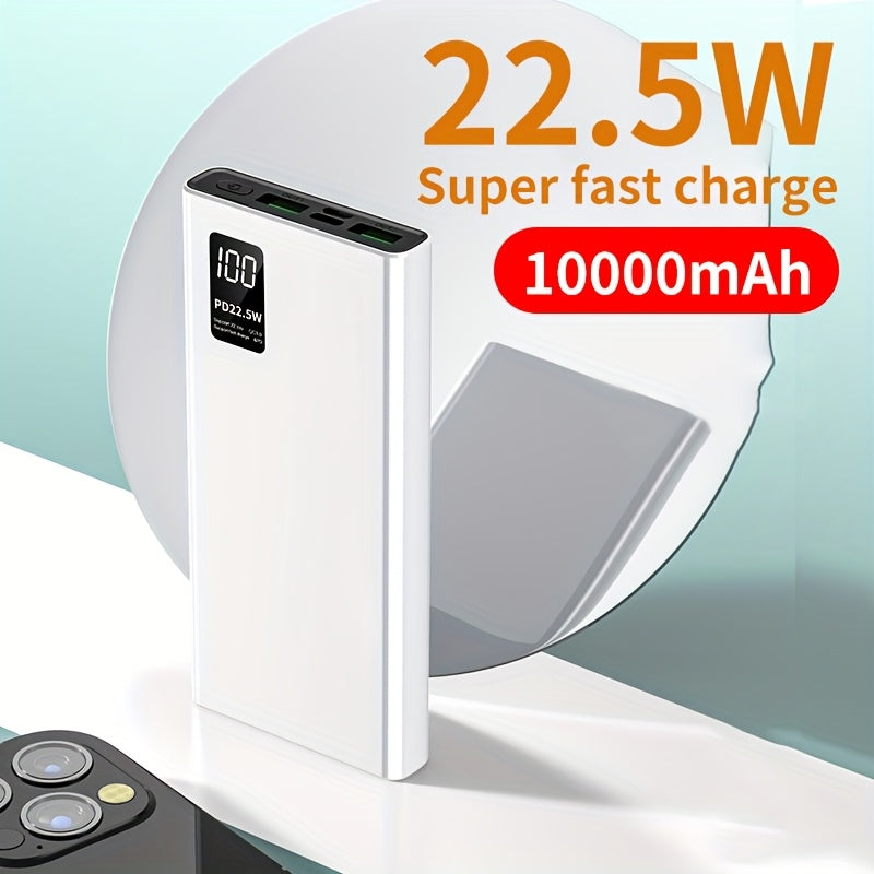 BYGP Portable Charger, 22.5W 10000/20000Mah USB C Input And Output Power Bank for Fast Charging, PD 3.0 + QC 4.0 LED Display Mobile Battery Pack Compatible with Iphone 15/14/13/12 Pro, for Samsung S21, Google/Ipad Tablets, Et