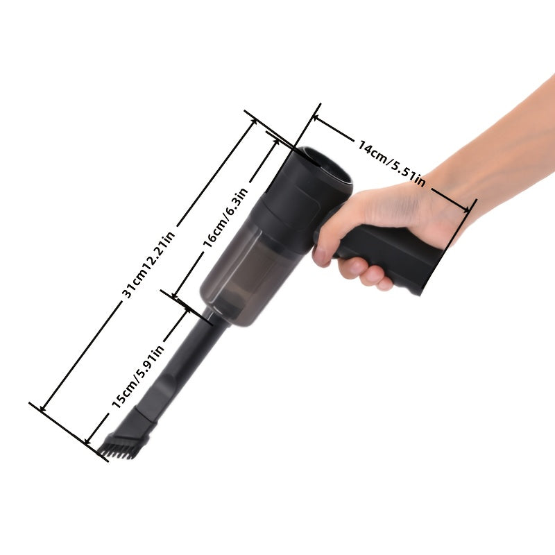 High-Power Cordless Vacuum Cleaner with Dual-Mode Suction And Blowing, Suitable for Both Car And Home Use, USB Rechargeable, Handheld, Long-Lasting Battery Life, Durable Structure, Ergonomic Design, Ideal for Cleaning Pet Hai
