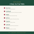 Holiday Budget & Gift Planner 2026 Spreadsheet