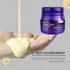 Protein Hair Straightening Cream with Silk Shine Technology Smooth Frizz Hair Intensive Dry Damaged Repair Keratin Hair Treatment Hydrating Hair Mask
