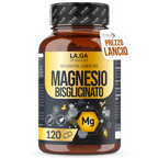 [2PCS PROMO] BISGLICINATED MAGNESIUM (Supply Up to 4 Months), Full Magnesium 120 Capsules with Vitamins B5, B6 and B1. Integrator Fatigue and Stress. Gluten-free and Lactose-free, Made In Italy. LAGA PHARMA | LAGA Pharma. LAG