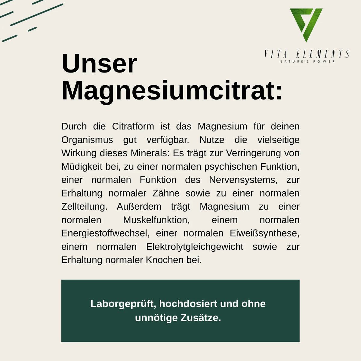 Magnesium Citrate Capsules |   Laboratory Tested in Germany |   Health Supplements |   2320 Mg Magnesium Citrate Per Day |   360 Mg Magnesium |   Vegan |   Free from Genetic Modification |   365 Capsules