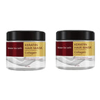 Collagen Keratin Hair Mask Dual Oil Control Moisturizer Conditioner Soft Smooth Frizz Damaged Repair Revitalize Hair Care