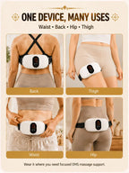 Slimming Machine for Women, Electric Abdominal Fat Burner, Anti-Cellulite Massage Belt, Body Shaping & Belly Fat Removal