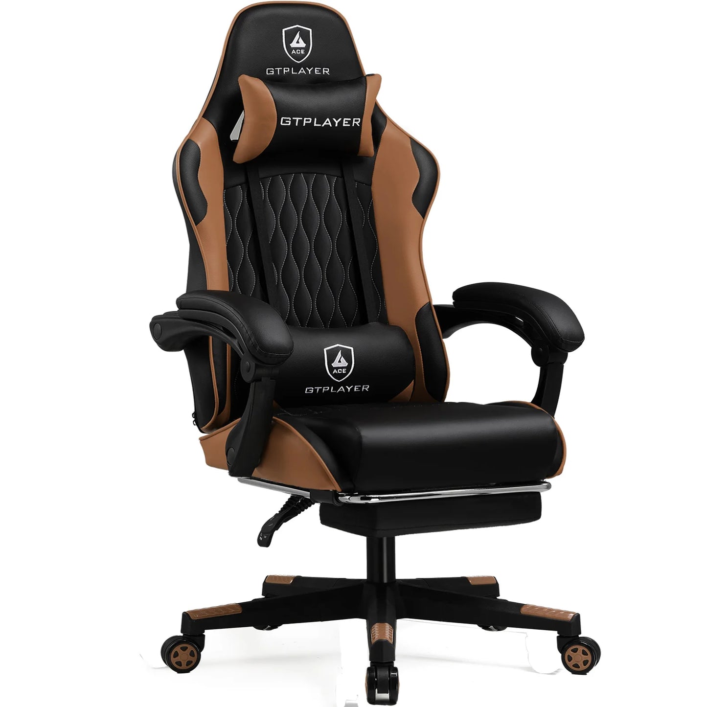 GTPLAYER Gaming Chair with Footrest & Lumbar Pillow