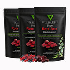 Beetroot chewable tablets | Dietary supplements | With beetroot powder & Grape seed extract | Laboratory tested in Germany | Vegan | Caffeine free | 60 chewable tablets | Set of 3