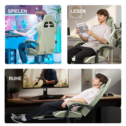 GTPLAYER Adjustable Fabric Gaming Chair