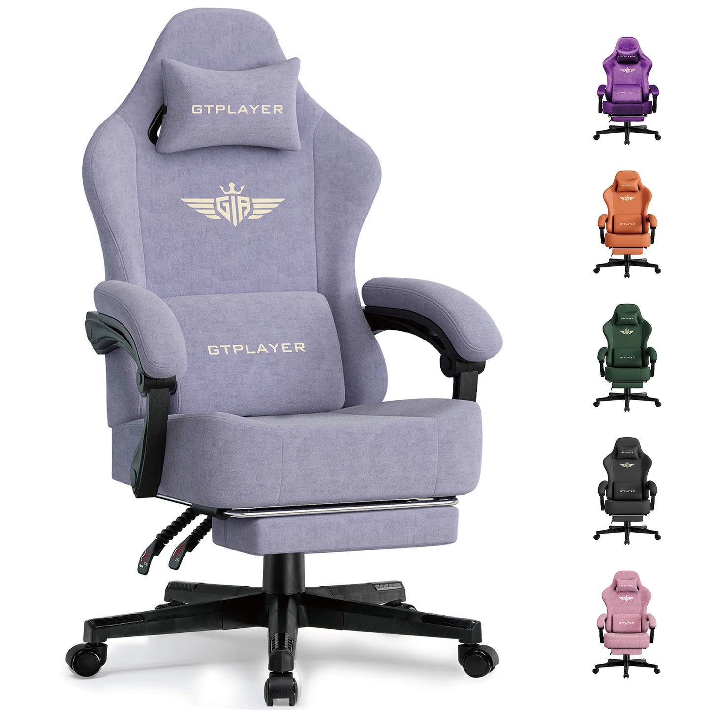 GTPLAYER Breathable Fabric Gaming Chair