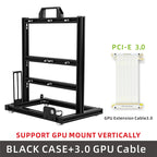 METALFISH BlockCase Aluminum Open Frame Case Support ATX/M-ATX Mainboard GPU Mount Horizontally 240 Water Cooler Gaming Cabinet
