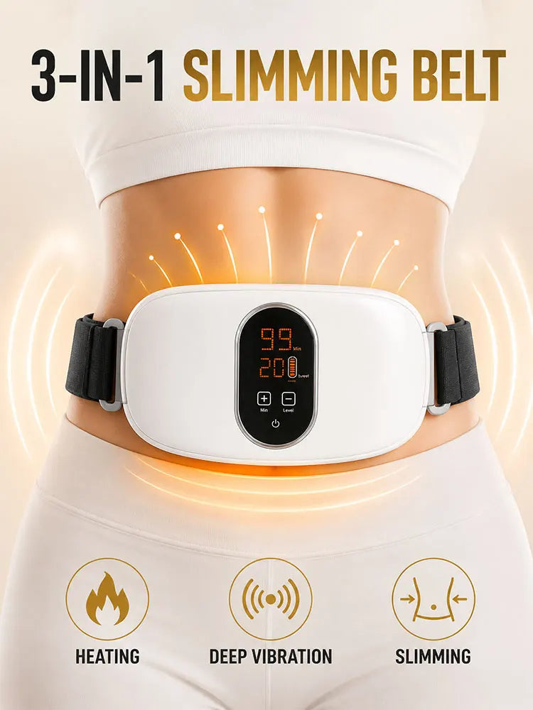 Slimming Machine for Women, Electric Abdominal Fat Burner, Anti-Cellulite Massage Belt, Body Shaping & Belly Fat Removal