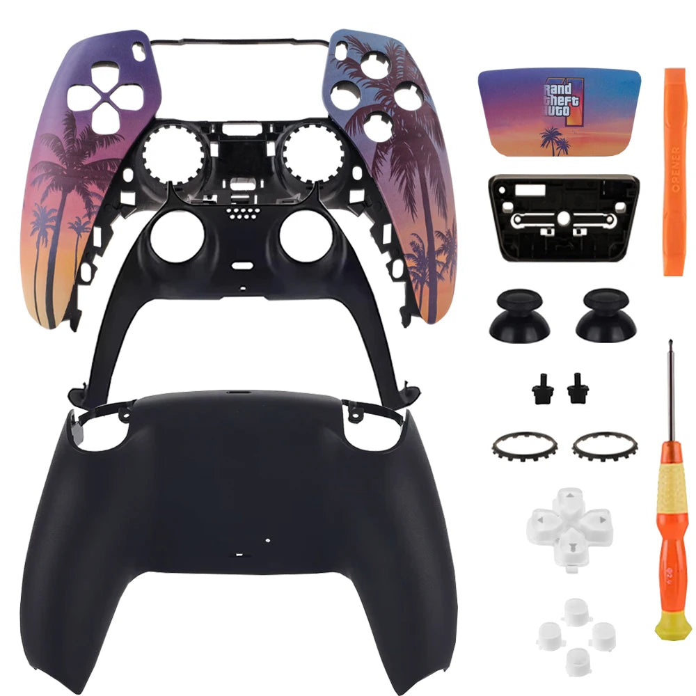 Custom Replacement Shell Kit For PS5 DualSense Controller BDM-010/020/030/040/050 Housing With Touchpad Buttons DIY Mod Tools