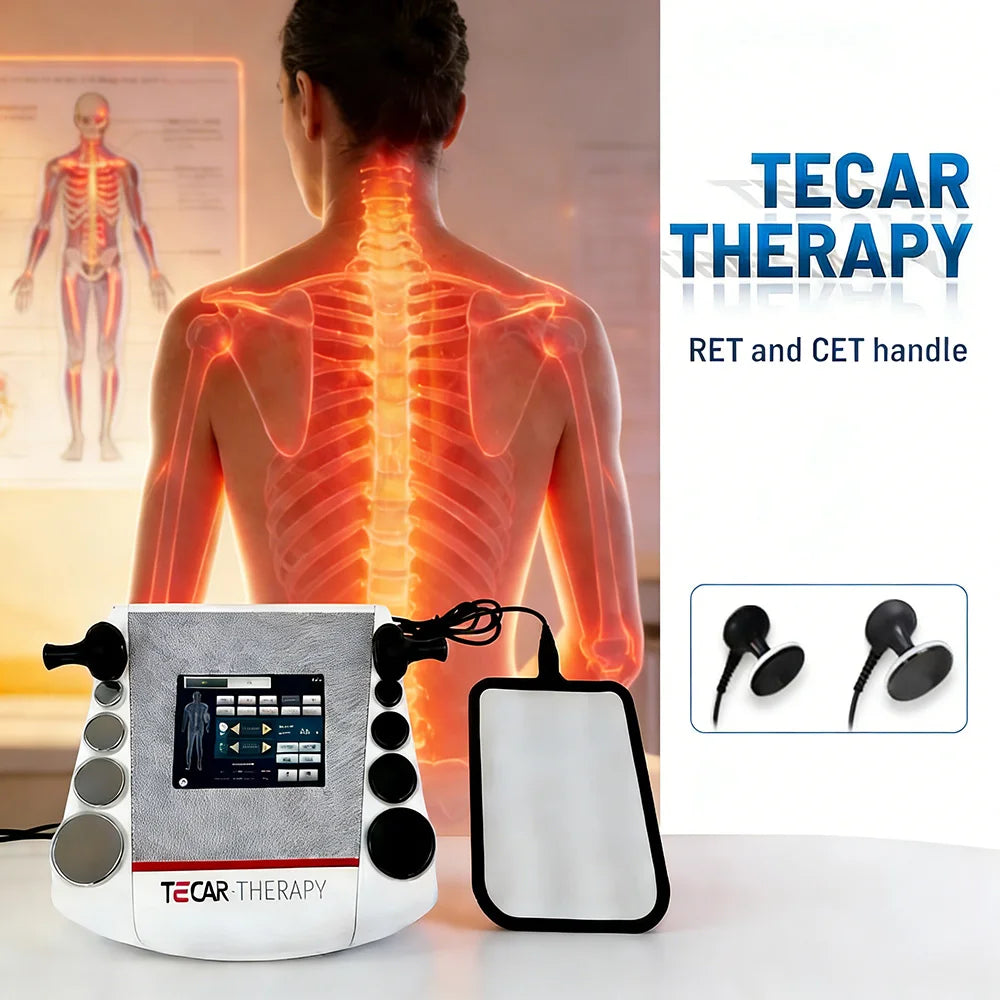 448KHZ TECAR Physical Therapy System Indiba RET CET RF Machine  Weight Loss Cellulite Removal Sports Rehabilitation Device