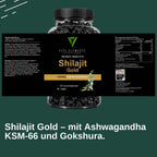 Himalaya Shilajit Gold Gummies |   Laboratory Tested in Germany |   Food Supplements |   60 Gummy Bears |   Vegan |   Without Genetic Engineering |   3-Piece Set