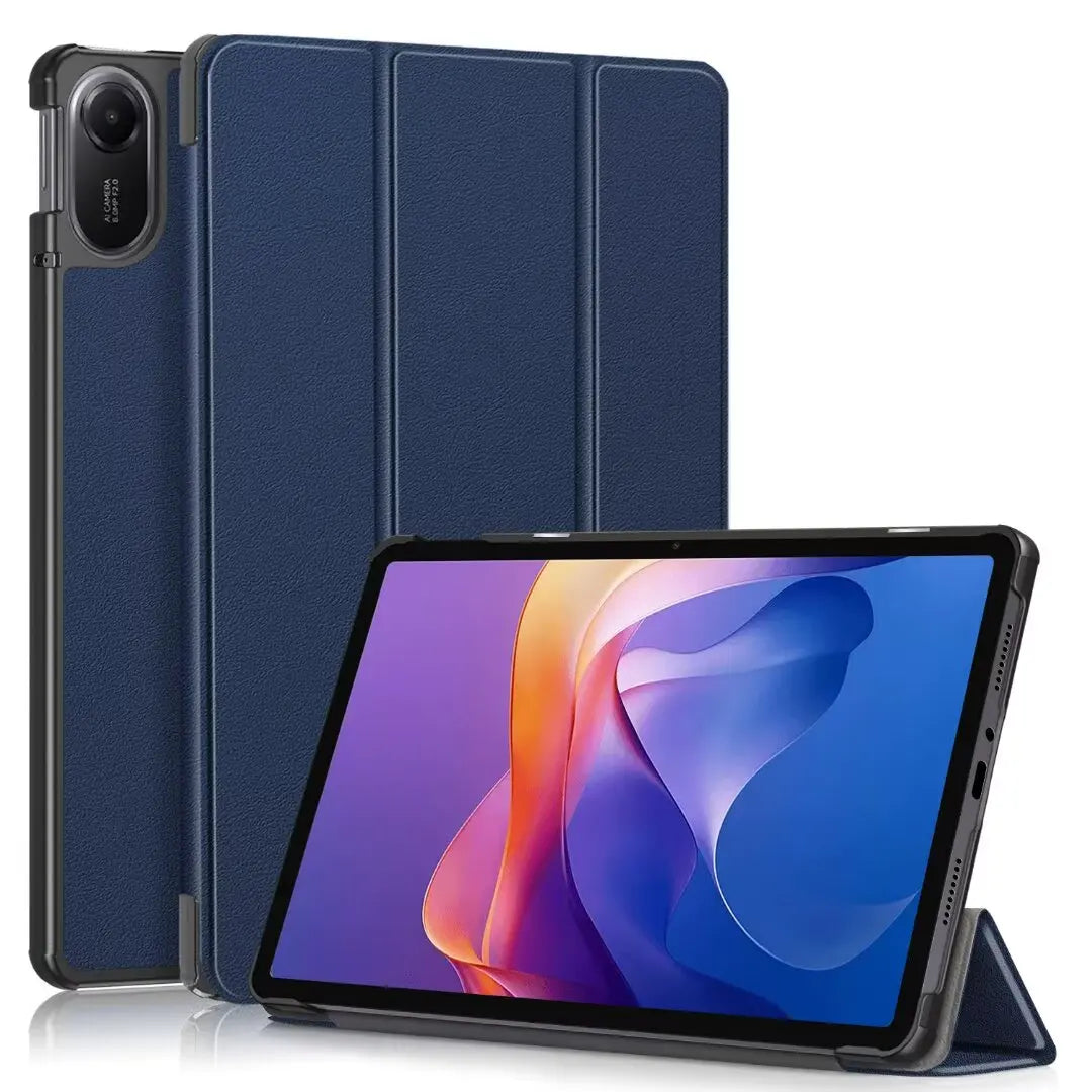 Tablet Case for Redmi Pad 2 Pro / Xiaomi POCO Pad M1 2025 Released 12.1inch PU Leather Material Protective Cover Shockproof
