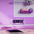 Divoom Times Gate give Gaming Digital Clock Diy Screen Control Support Weather Forecast Stock Market/Exchange Rate Desktop Decor