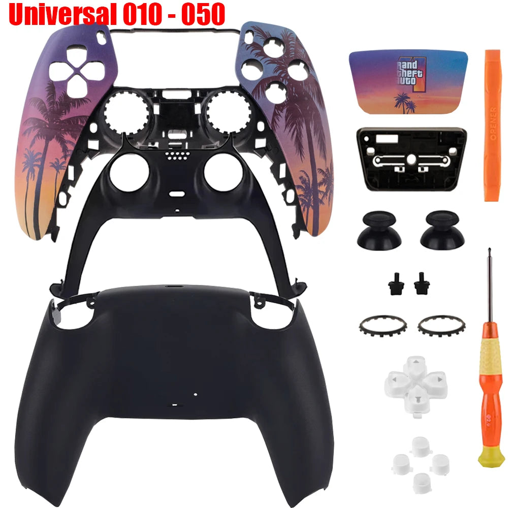 Custom Replacement Shell Kit For PS5 DualSense Controller BDM-010/020/030/040/050 Housing With Touchpad Buttons DIY Mod Tools