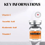 SANENDI Hyaluronic Acid Serum Six Peptides Vitamin C Essence Korean Skin Care Liquid Solution Hydrate Beauty Product 5ml 10 vial