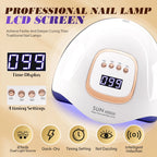 Sun-X25-max 380W 81LEDs UV LED Lamp for Nails Powerful Nail Dryer For Curing All Gel Nail Polish Drying UV Light for Manicure