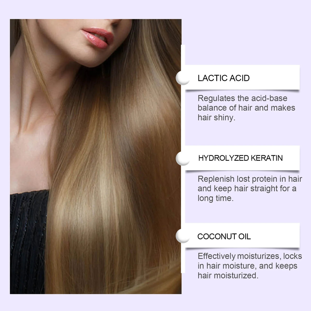 Protein Hair Straightening Cream with Silk Shine Technology Smooth Frizz Hair Intensive Dry Damaged Repair Keratin Hair Treatment Hydrating Hair Mask