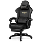Gtplayer Gaming Chair Fabric with Pocket Spring Cushion, Big and Tall Gaming Chair 350Lbs High Back Computer Chair