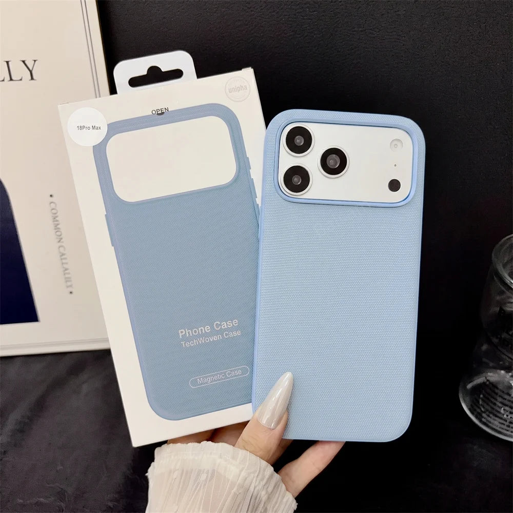 Original Tech Woven for Magsafe Case for Iphone 18 17 16 15 Plus 14 13 12 11 Pro Max TechWoven Magnetic Wireless Charging Cover