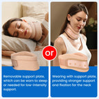 VELPEAU Foam Neck Support Brace for Neck Pain and Posture Correction, Adjustable Cervical Collar with Replaceable Sleeve