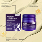 Protein Hair Straightening Cream with Silk Shine Technology Smooth Frizz Hair Intensive Dry Damaged Repair Keratin Hair Treatment Hydrating Hair Mask