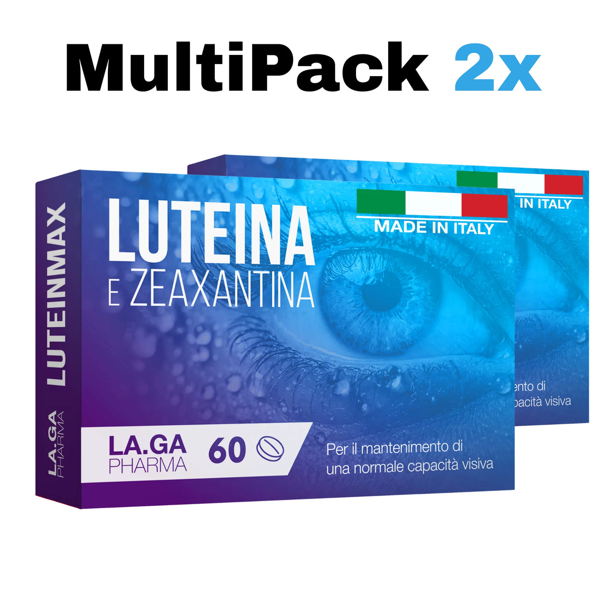 [2PCS PROMO] Supplement Eyes with Lutein and Zeaxanthin High Dosage. 60 Tablets with Cranberry, Vitamins A, E, B12, Zinc. Antioxidants Eye Sight Supplements. Protects against Oxidative Stress and Maculopathy