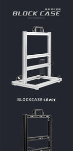 METALFISH BlockCase Aluminum Open Frame Case Support ATX/M-ATX Mainboard GPU Mount Horizontally 240 Water Cooler Gaming Cabinet