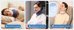 VELPEAU Foam Neck Support Brace for Neck Pain and Posture Correction, Adjustable Cervical Collar with Replaceable Sleeve