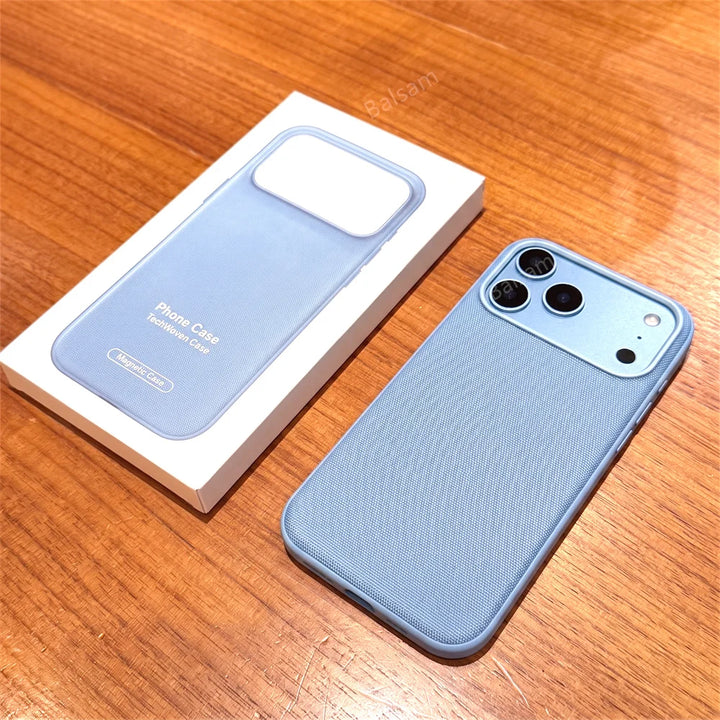 Original Tech Woven for Magsafe Case for Iphone 18 17 16 15 Plus 14 13 12 11 Pro Max TechWoven Magnetic Wireless Charging Cover