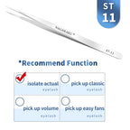 NAGARAKU Eyelash Extension Tweezers Makeup Stainless Steel Eyelash 3D accurate Clip