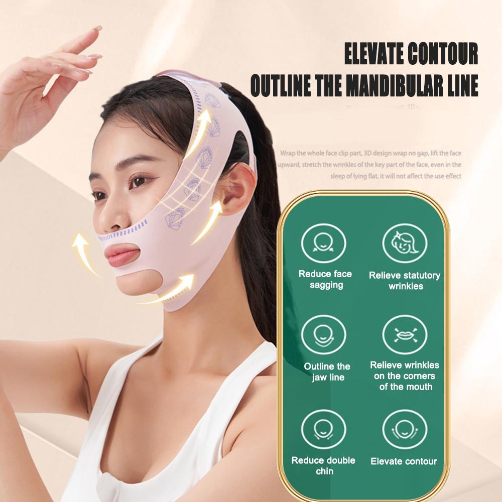 Chin Cheek Bandage V Shaper V LineLi fting And Firming Falimming Device Facial Bandage To Improve DoubChin Delay Sagging