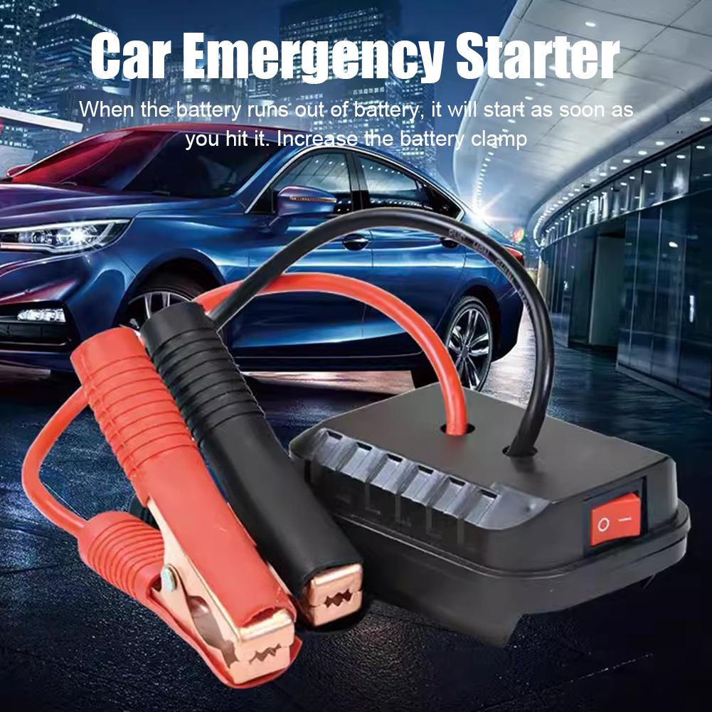 Car Emergency Starter Lithium Battery Compatible Converter Charger For 18V Electric Wrench Grinder Electric Hammer Accessories