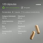 Pure hydrolyzed collagen with magnesium and vitamin c - 200 capsules - naticol hydrolyzed marine collagen - collagen with magnesium - aldous