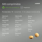 Multivitamins for men and women - 500 tablets + 1 year - complete vitamin complex - aldous