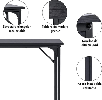T-LoVendo - 80x40cm Desk Table for Computer, Home Office Study with Adjustable Legs, Durable Metal Structure and Realistic Wood Finish, Compact and Easy Assembly, Perfect for Small Spaces, Elevating Desk for Enhanced Function gaming desk